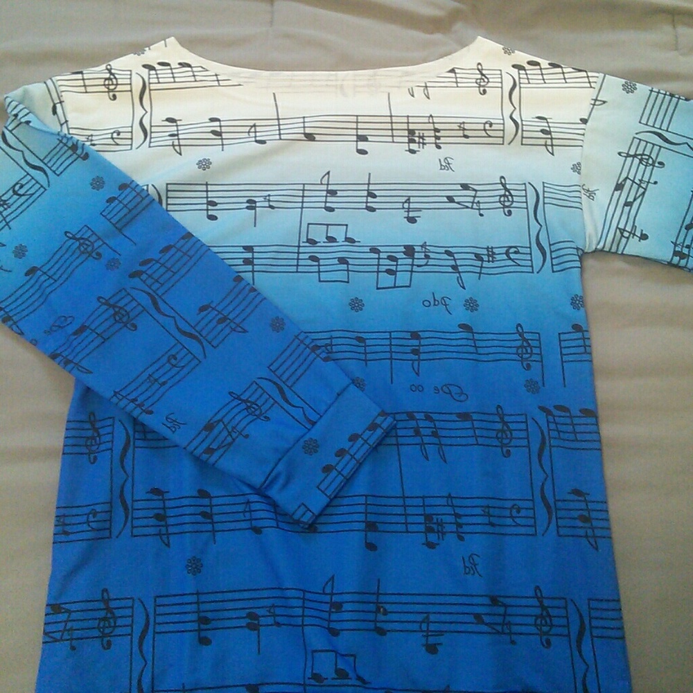 2 long sleeve music shirts